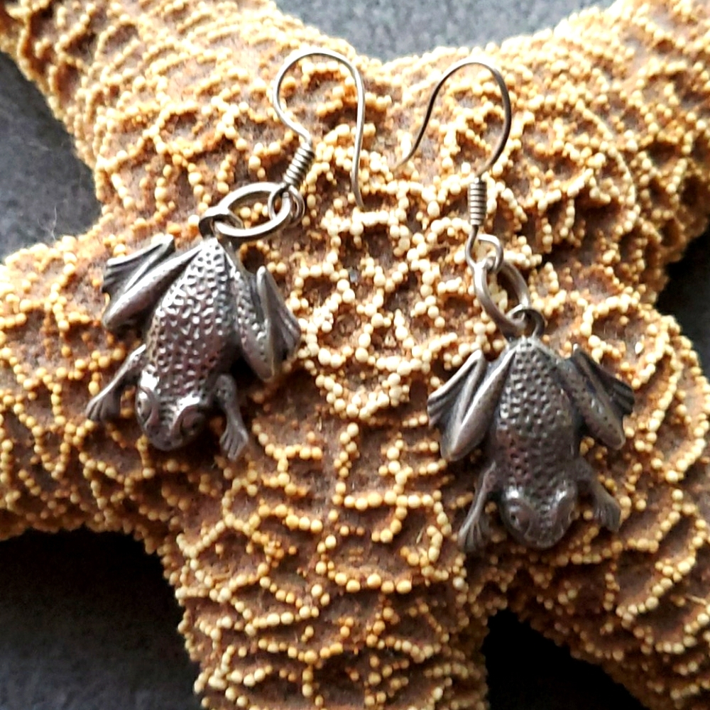Mexico Sterling Frog 🐸 Earrings